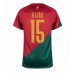 Billige Portugal Rafael Leao #15 Hjemmetrøye VM 2022 Kortermet